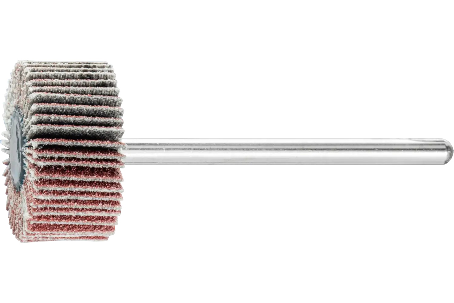 Picture of Pferd Mounted Flap Wheel, 3/4" X 3/8, 60 Grit, 1/8" Shank, Aluminum Oxide